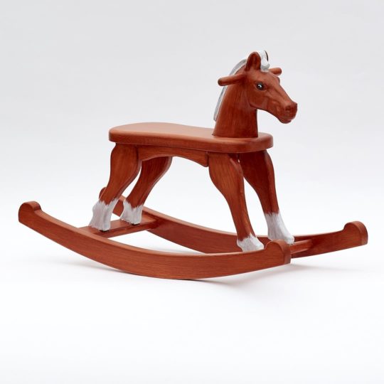 Amazing Ruby Natural Rocking Horse - Wooden Rocking Horses