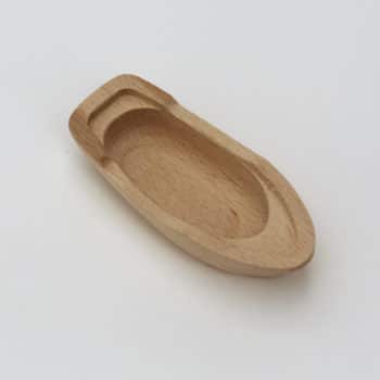 Wooden boat 9cm long made from beech wood