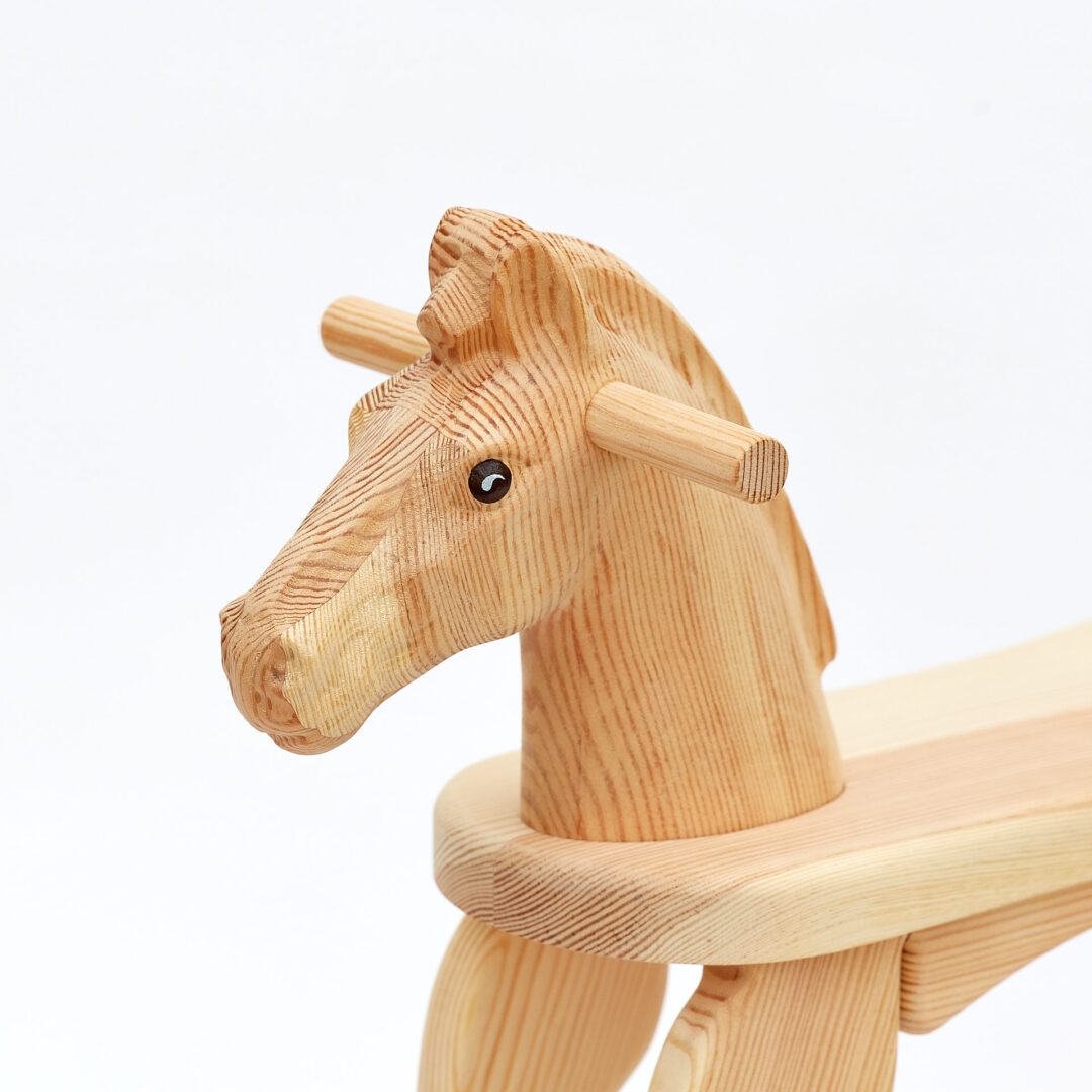 Amazing Ruby Natural Rocking Horse - Wooden Rocking Horses