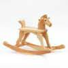 Smaller Rocking Horse Amazing Ruby Rocking Horse with natural surface finish, this variant includes tail