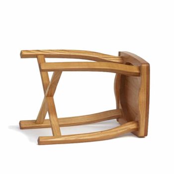 Elegant wooden stool Sella 35 made from Cherry
